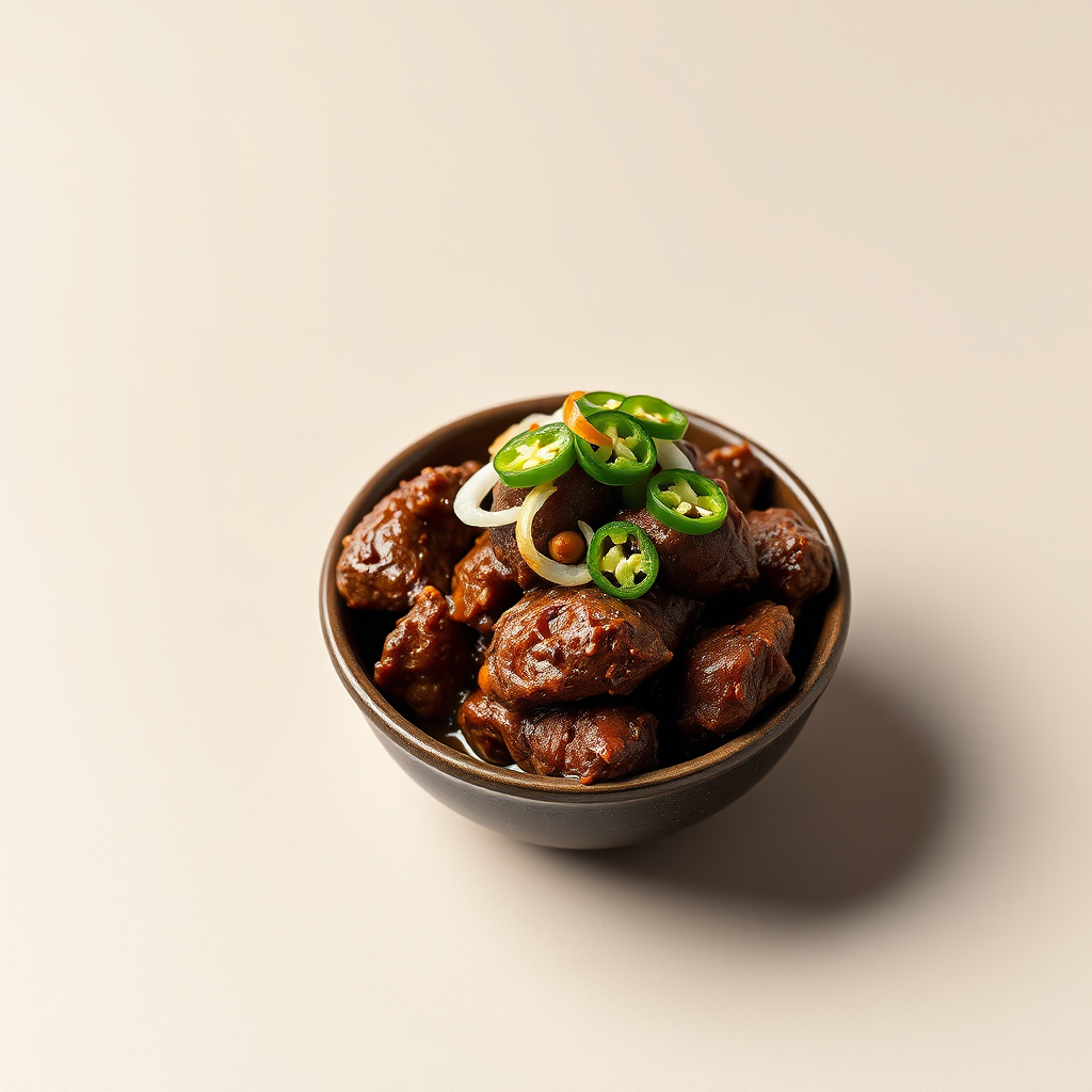 Beef kala bhuna in a bowl