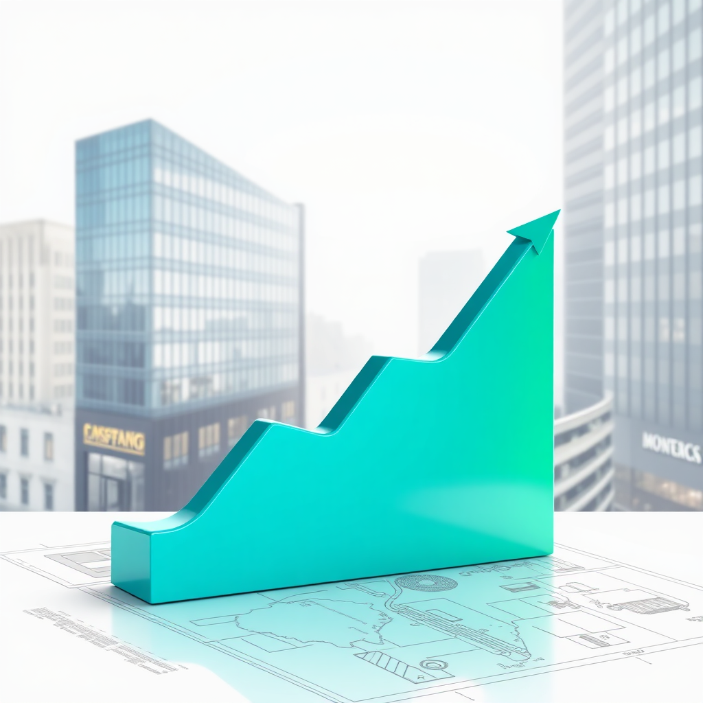 Generate a stylized image representing flexible mortgages. The image should feature a winding road leading to a successful business, with various milestones and obstacles along the way. A car is navigating the road, symbolizing the journey to financial success. The color palette should be varied and dynamic, reflecting the different challenges and opportunities along the way. The lighting should be bright and clear, illuminating the path ahead. The background should be a blend of urban and rural landscapes, representing the diverse range of small businesses that benefit from flexible mortgages.