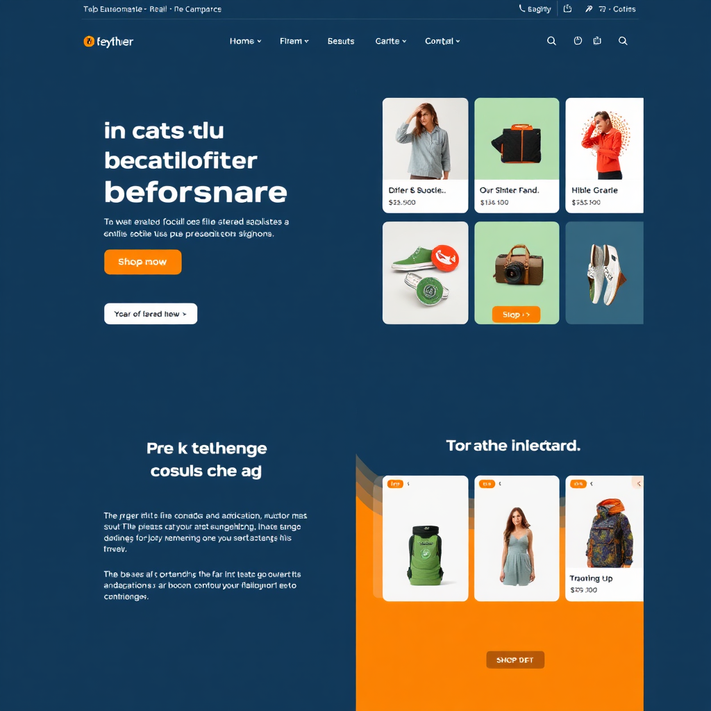 Ecommerce Retail Website Screenshot
