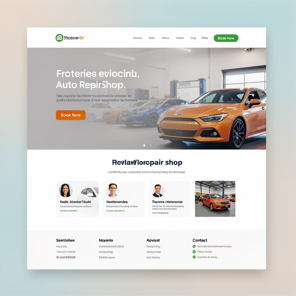 Desktop Website Mockup