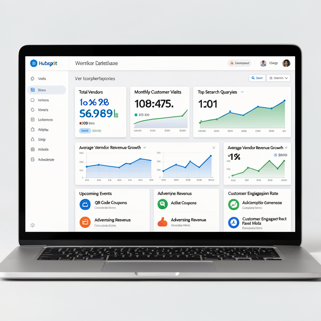 Marketplace dashboard showing key performance indicators