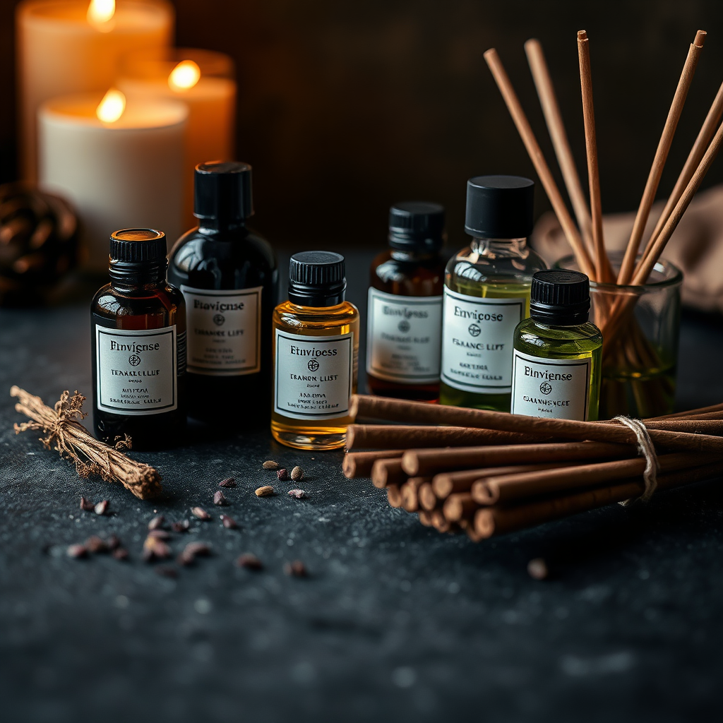 Artisanal fragrance oils and incense