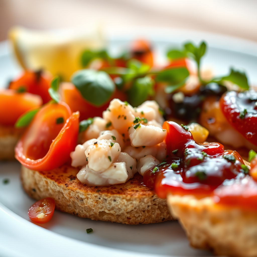 Appetizing starter dish