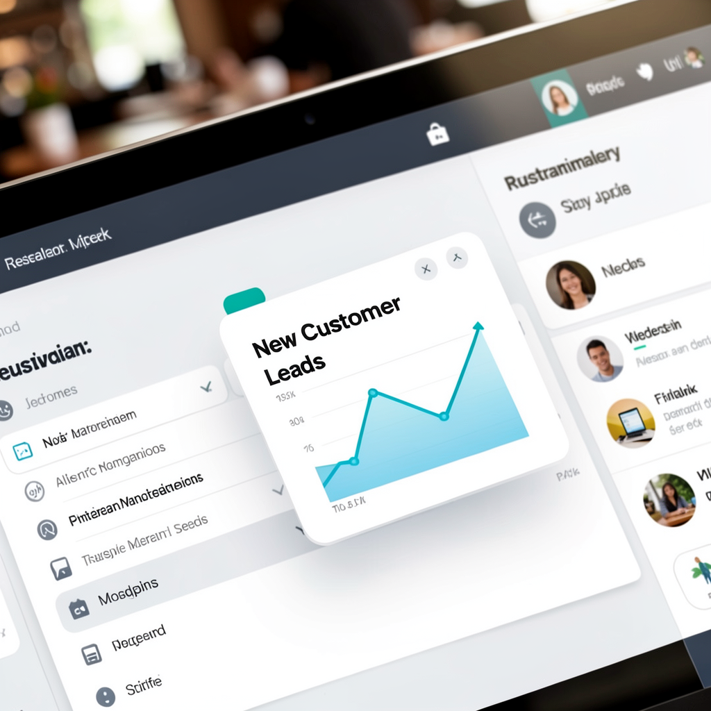 Restaurant dashboard widget preview