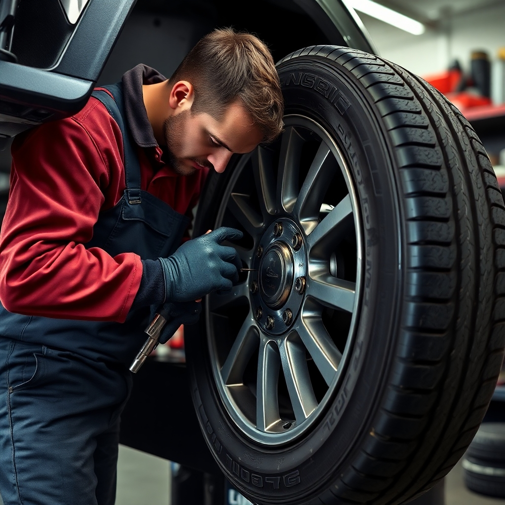 A photorealistic image depicting several mechanics working efficiently in a clean and organized garage, performing various repairs. The image should convey the expertise and professionalism of the team. The setting should be modern and well-equipped. Maintain 8k resolution and emphasize teamwork and detailed work.