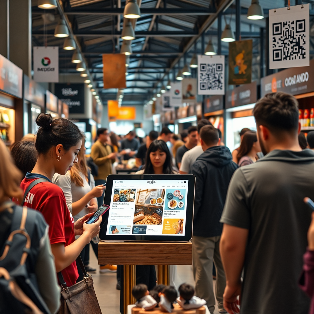Small business owners showcasing products digitally