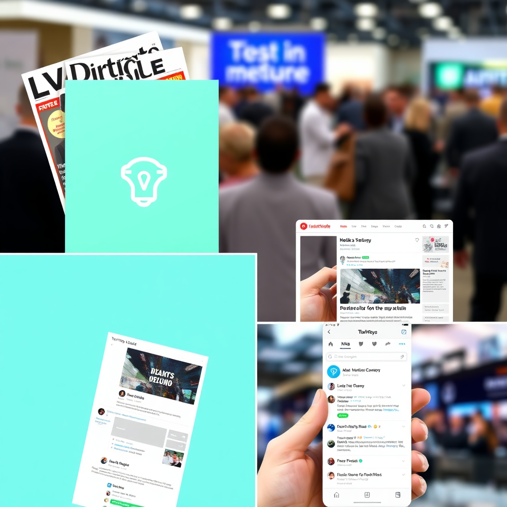 Media visibility collage
