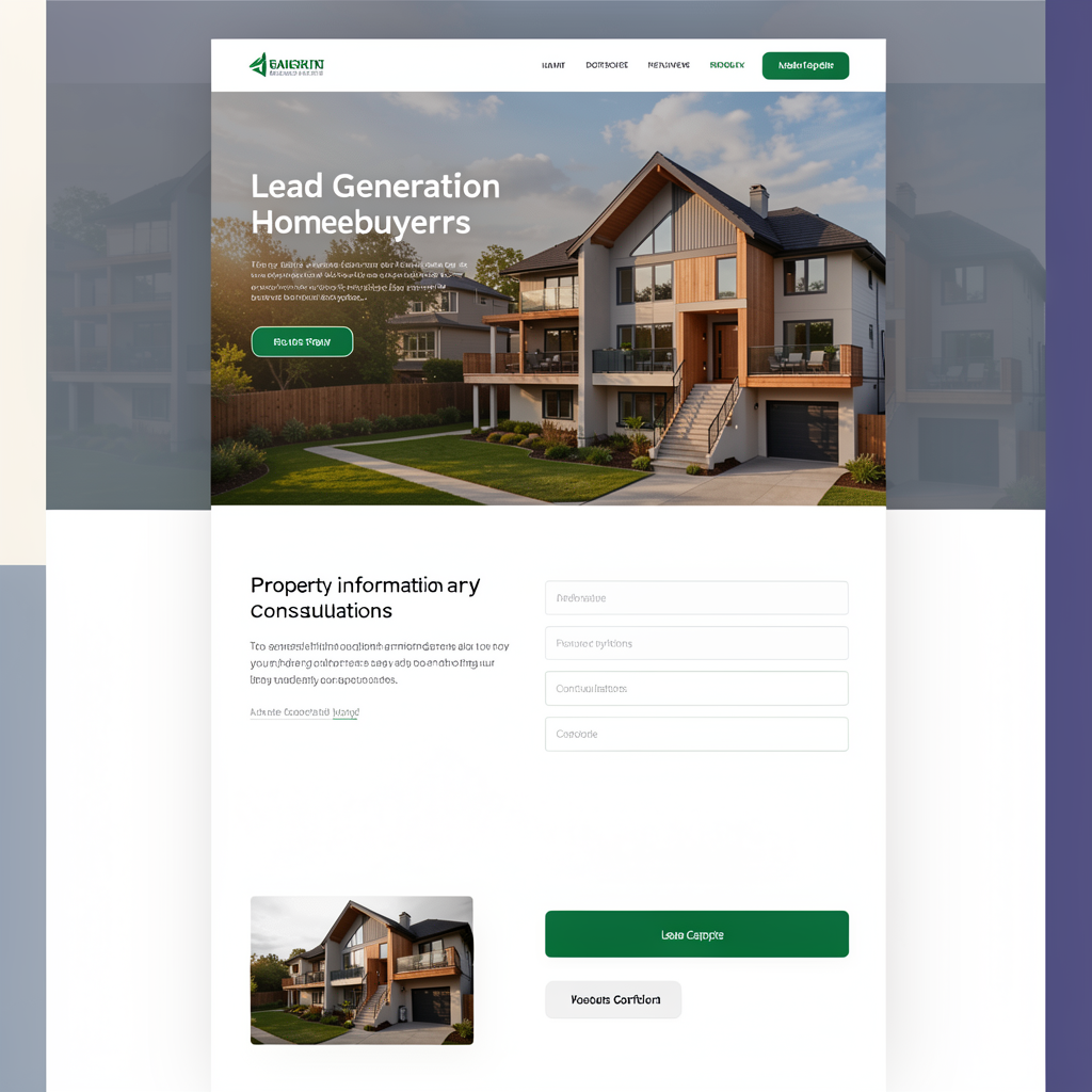 Buyer Landing Page Mockup