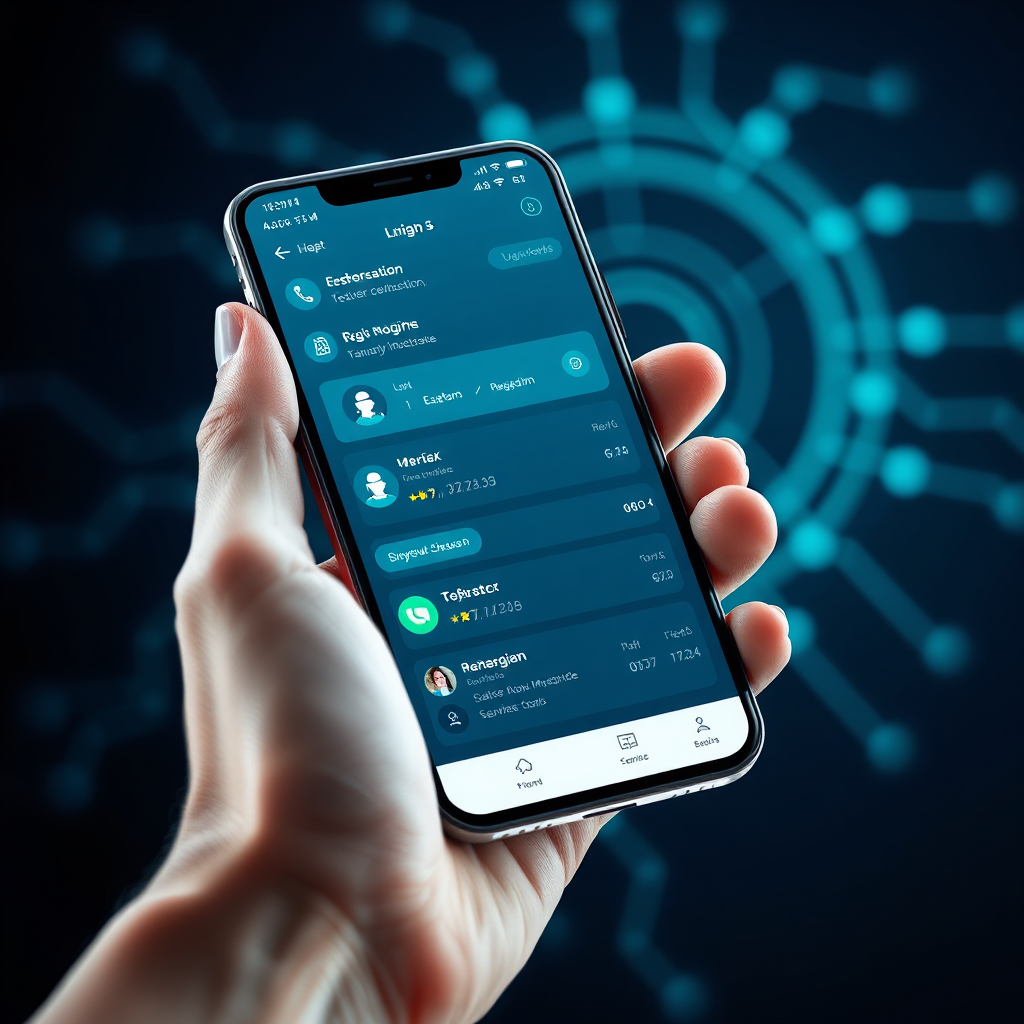 Klick 2 Konnect mobile app interface on a smartphone