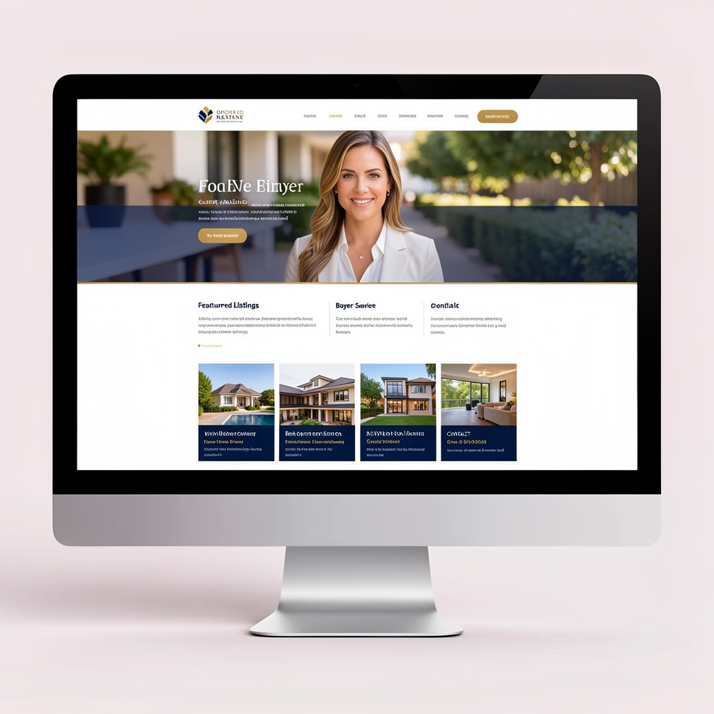Desktop Agent Website Mockup