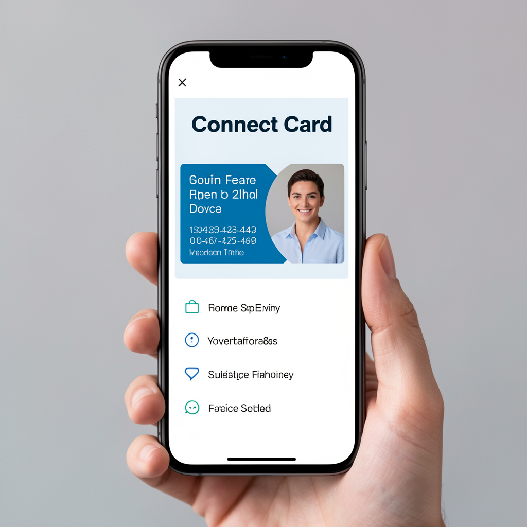 Mobile Realtor Connect Card Mockup