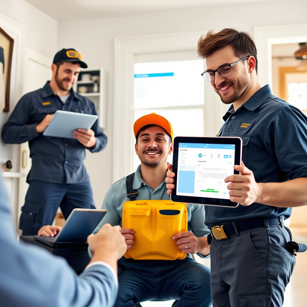Home service professionals using AI tools