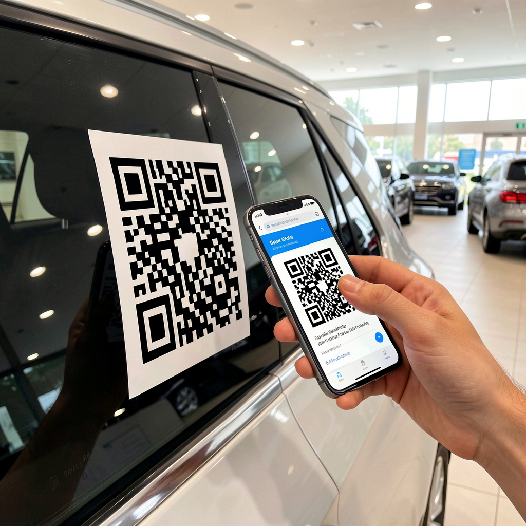 QR code scan on vehicle