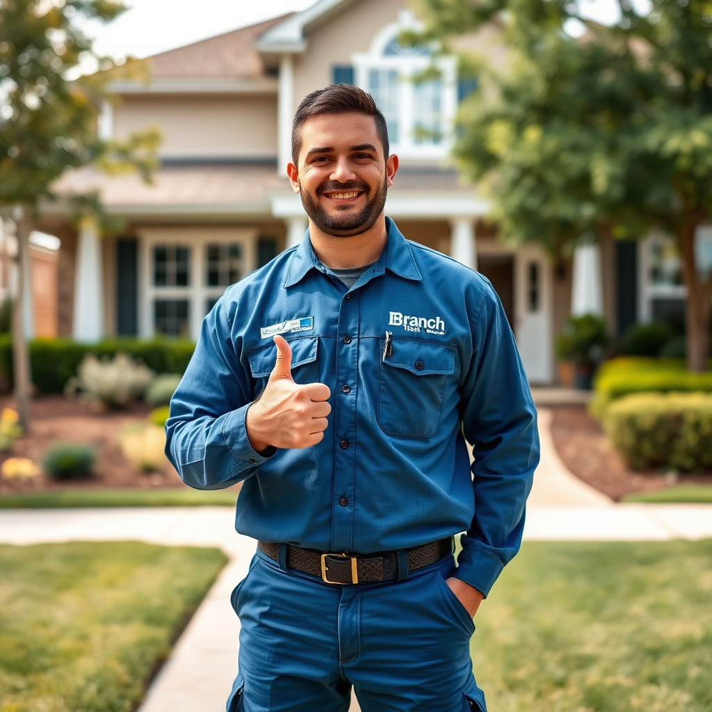 Branch Tech technician providing friendly service