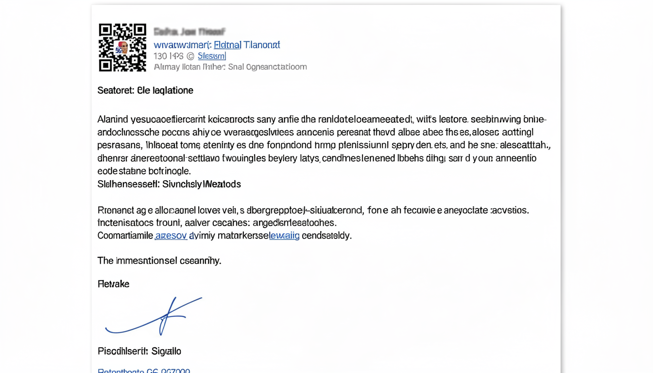 QR Code in Email Signature