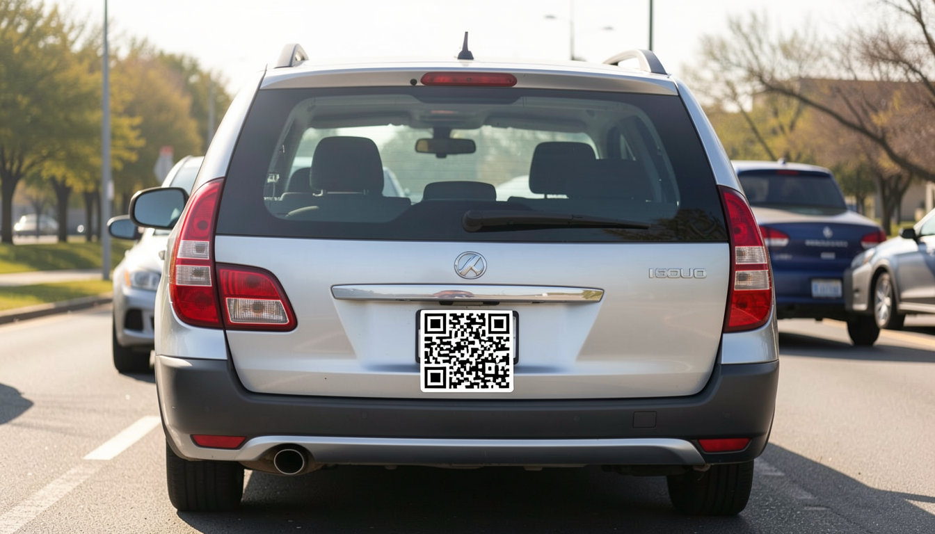 QR Code on Vehicle