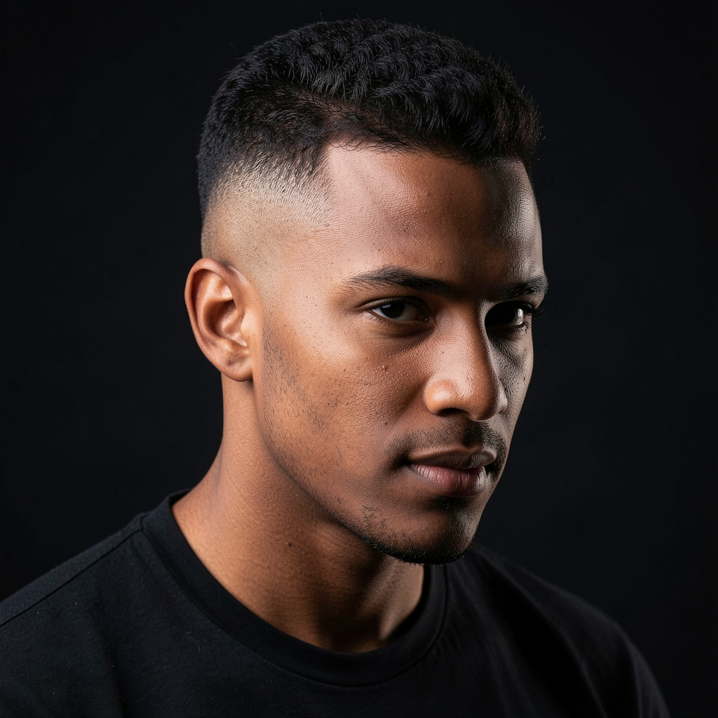 Textured crop haircut
