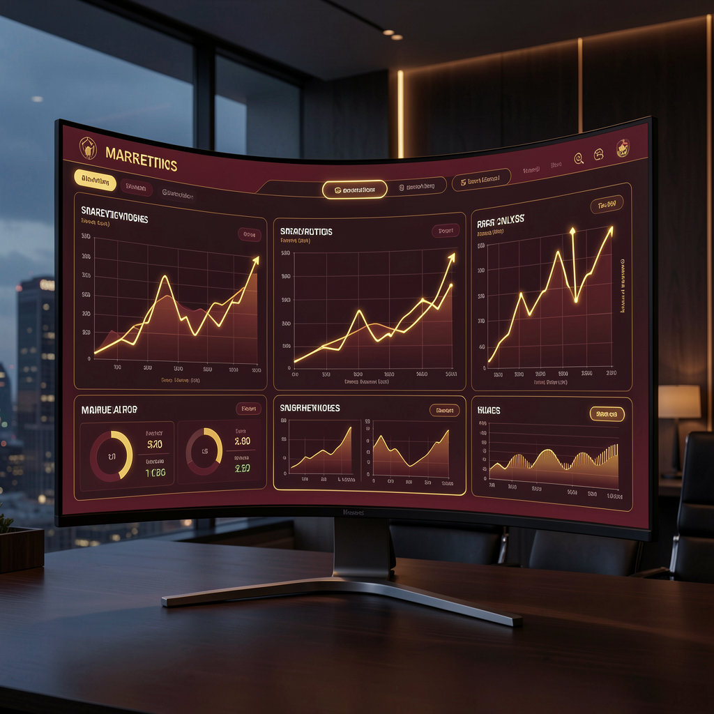 Advanced marketing analytics dashboard