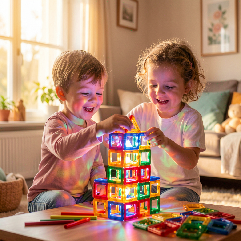 Magnetic tiles creation