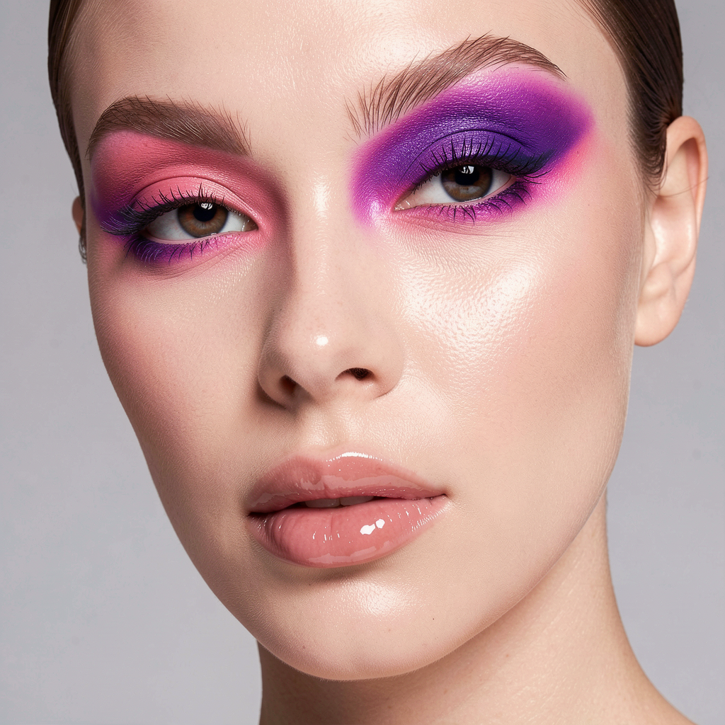 Bold creative editorial makeup