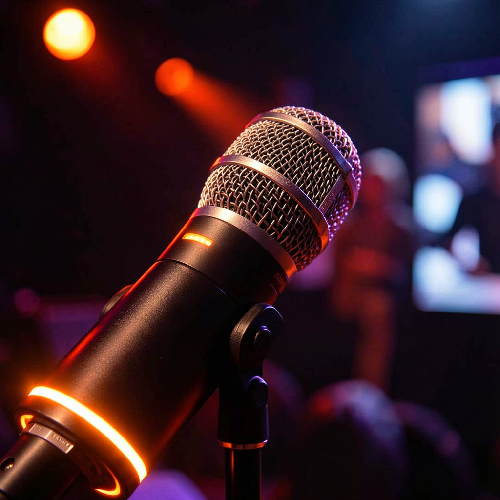 Microphone close up