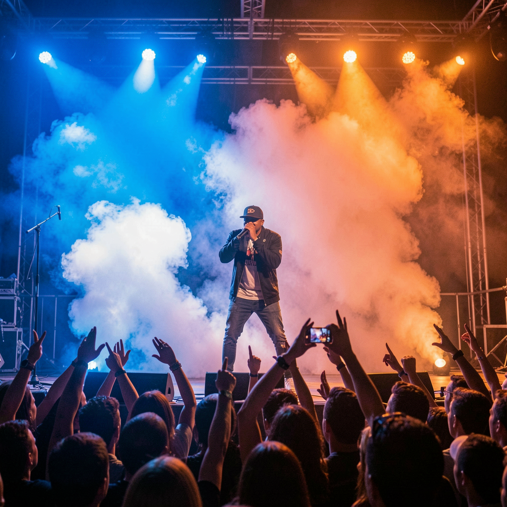 Live performance stage shot