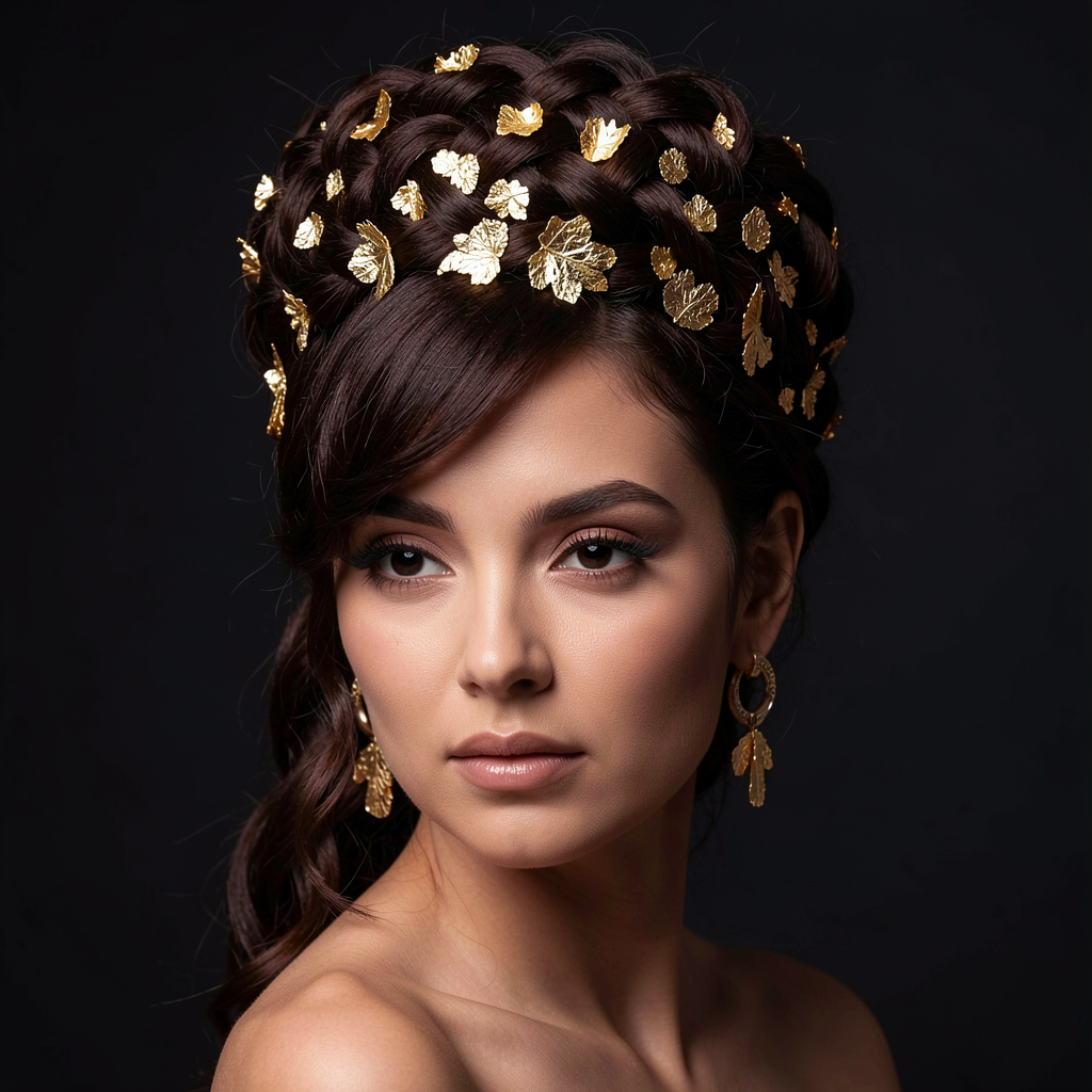 Gold Crown Braids