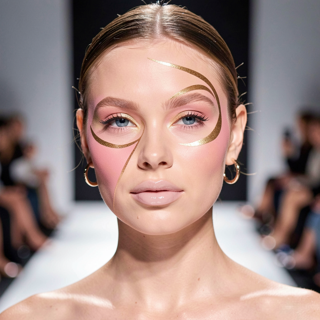 Runway makeup look