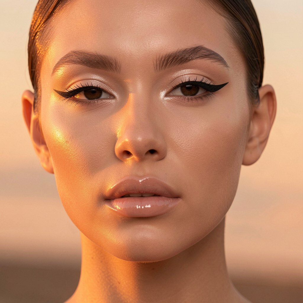 Radiant highlighter and minimalist liner
