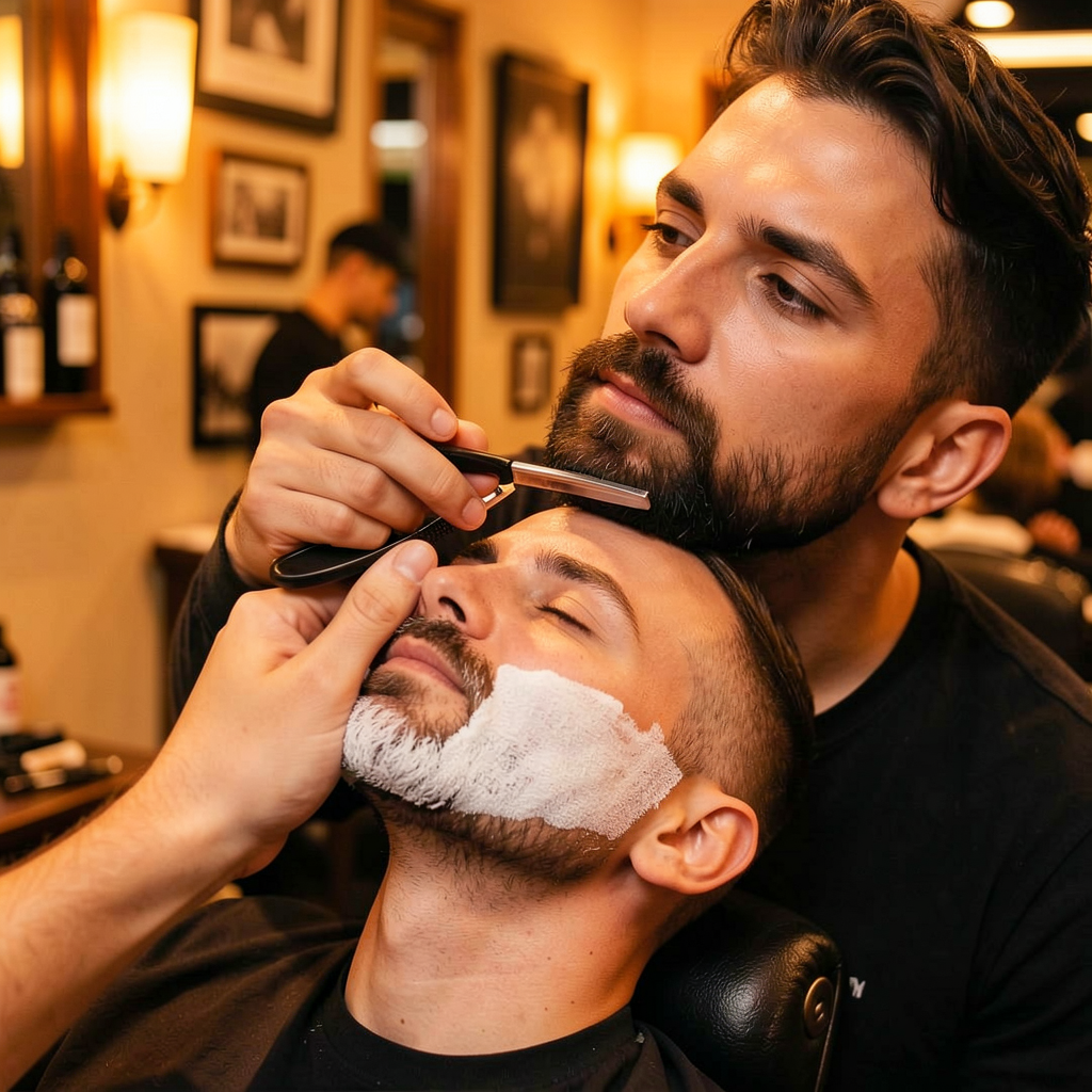 Hot towel shave