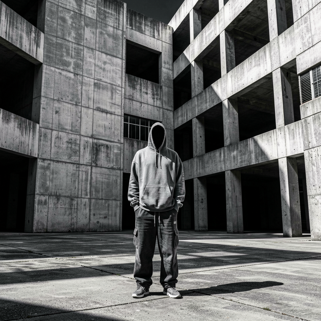Brutalist architecture photoshoot