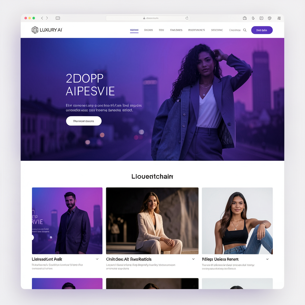 AI Lifestyle E-commerce Mockup