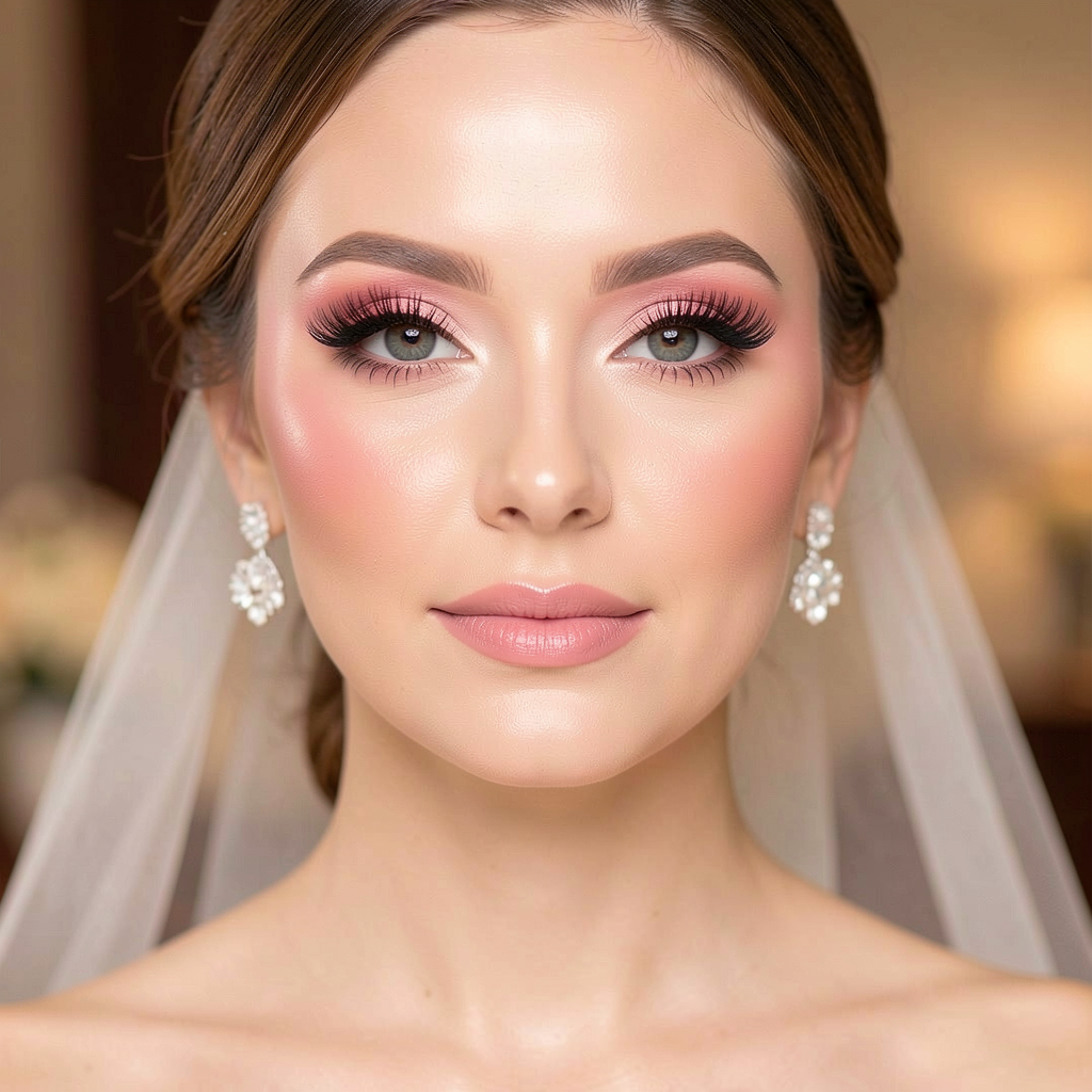 Modern classic bridal makeup