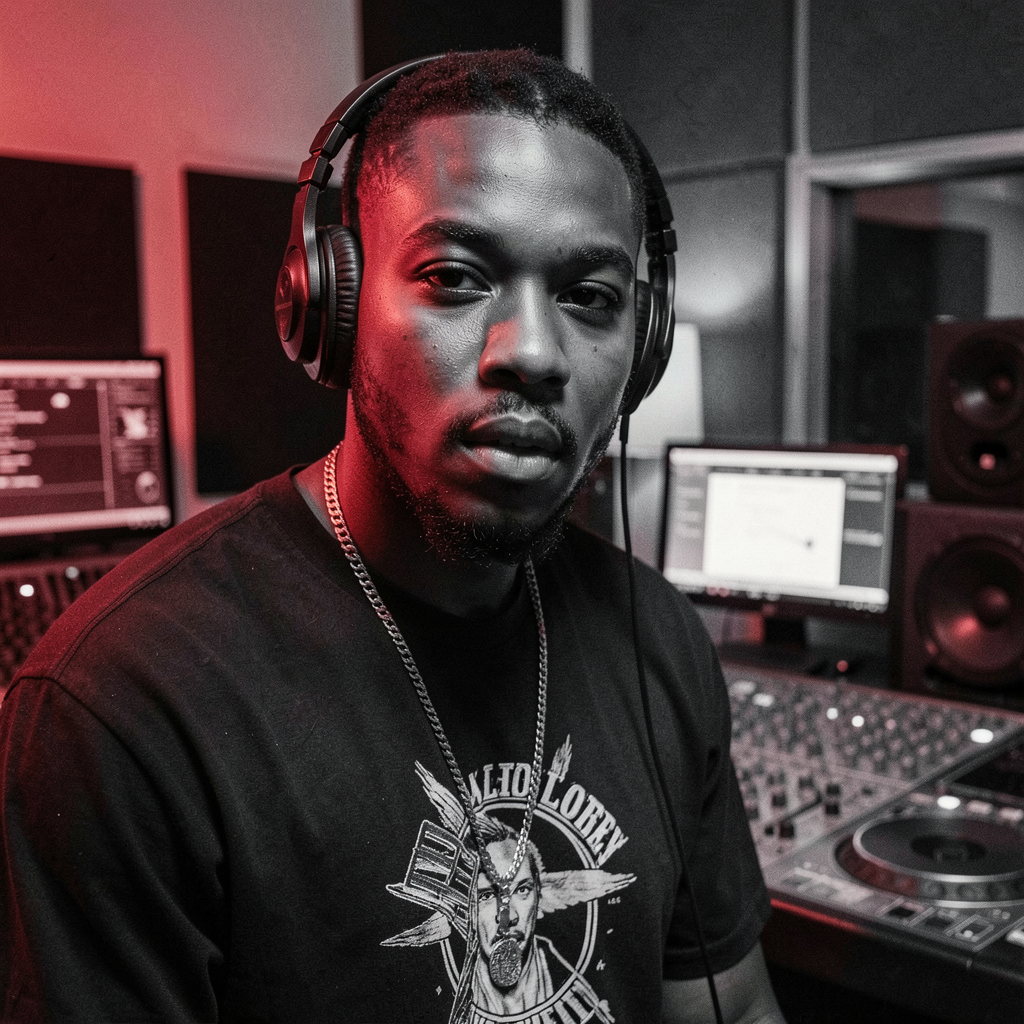 Studio session portrait