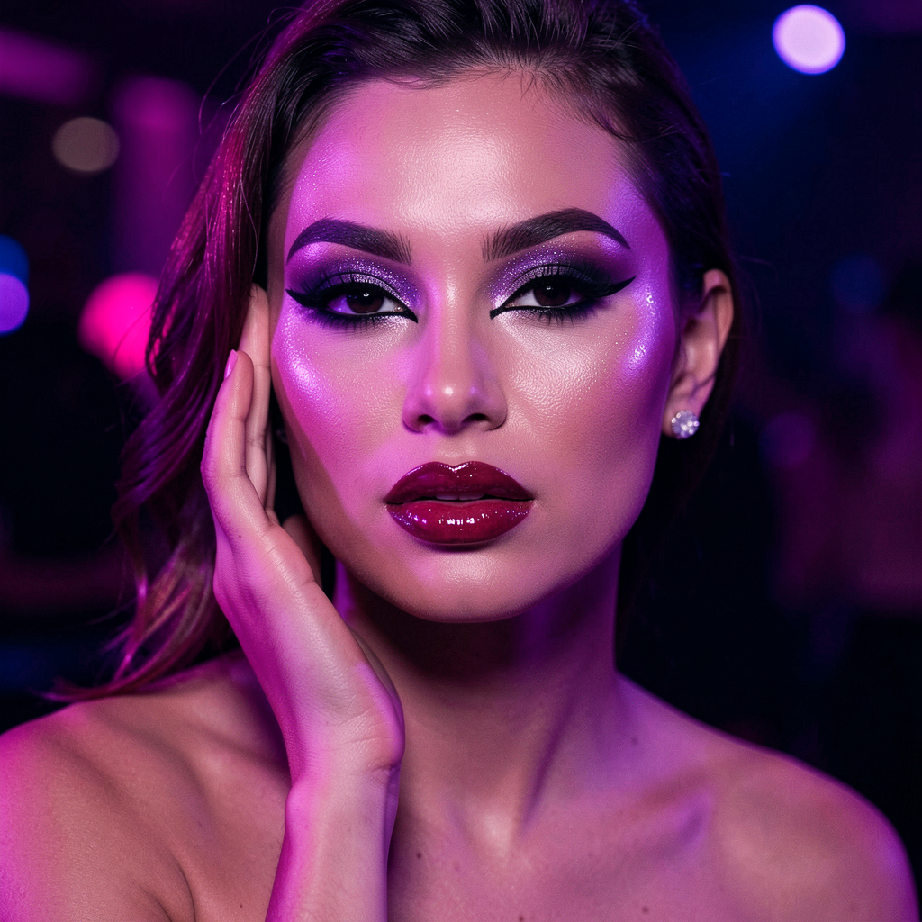 Club glamour makeup