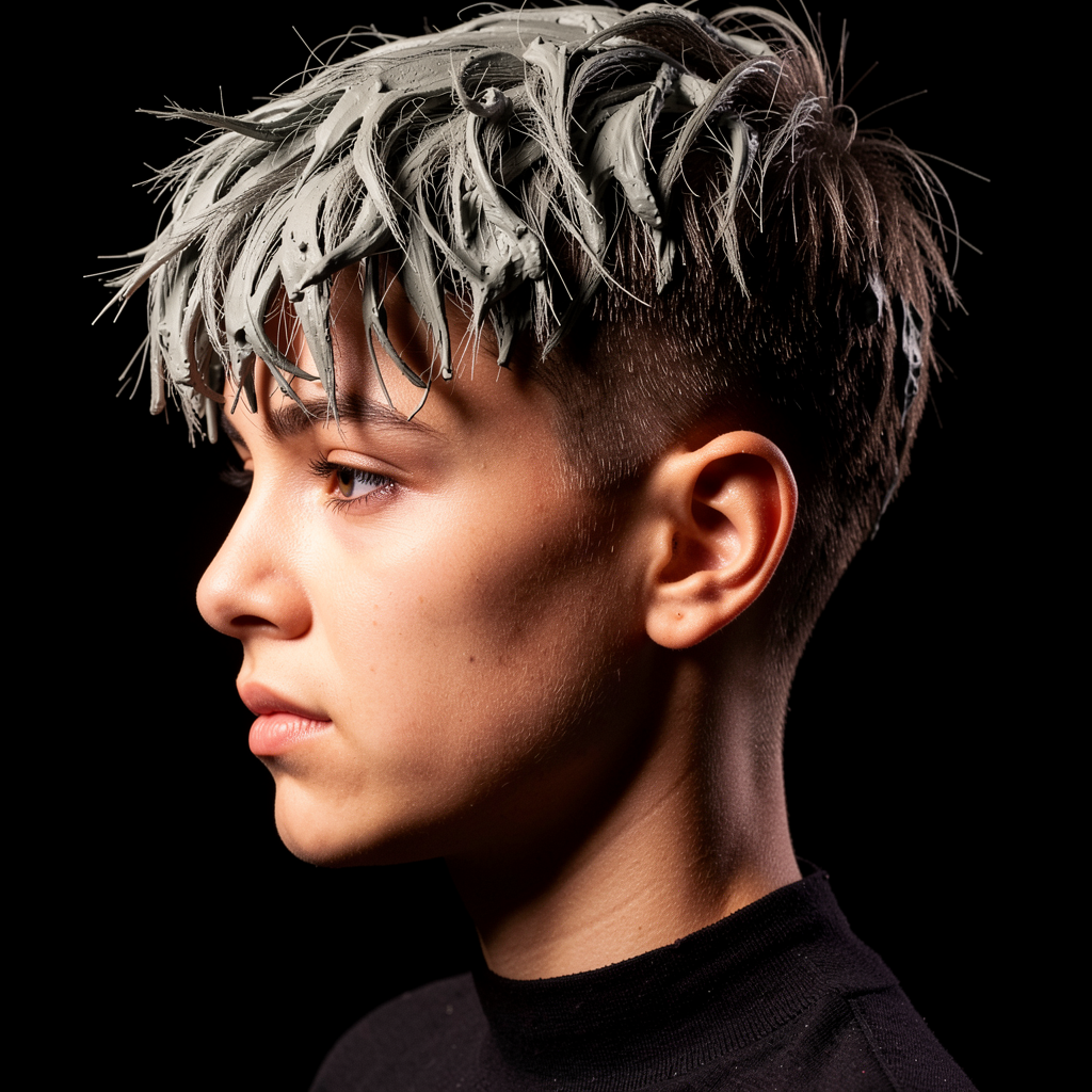 Textured crop haircut