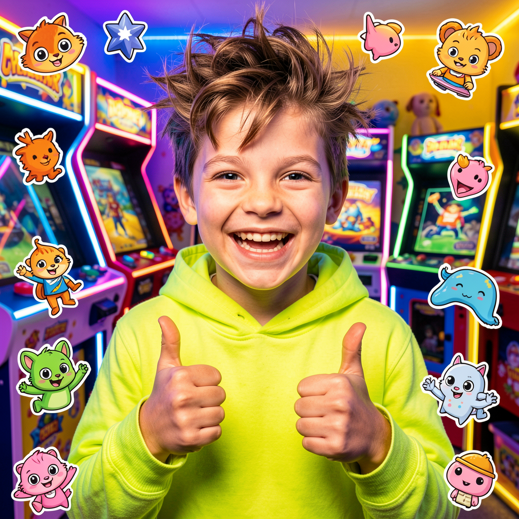 Leo smiling energetically in his studio