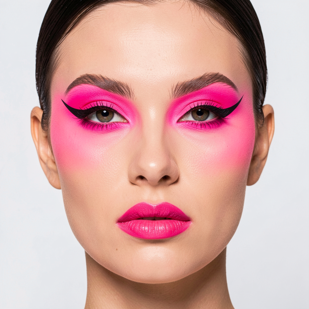 Pop art neon makeup