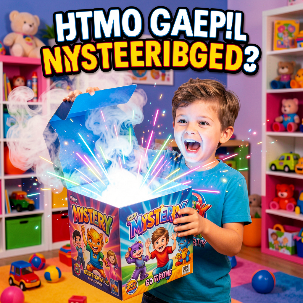 Opening gigantic mystery toy box