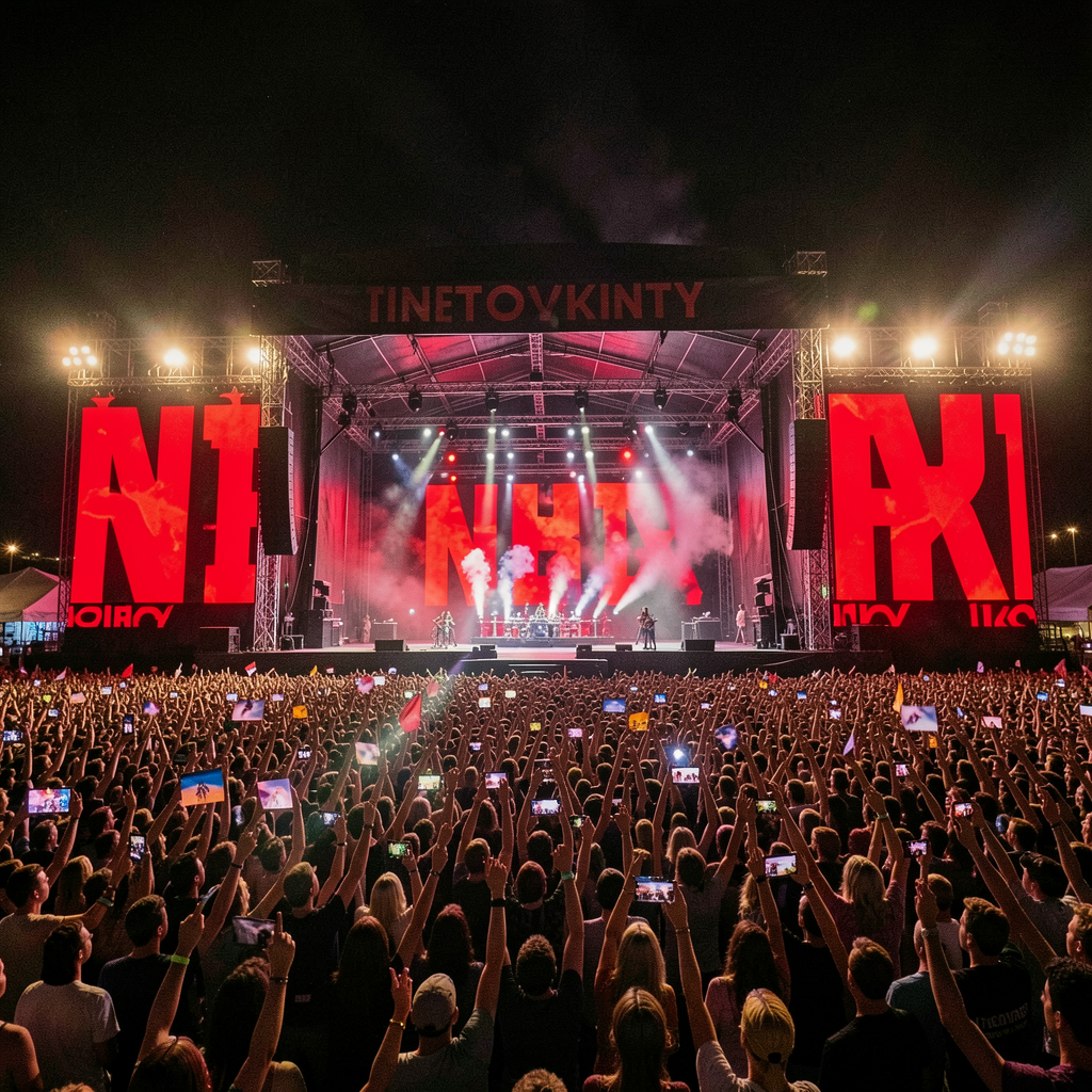 Festival stage view