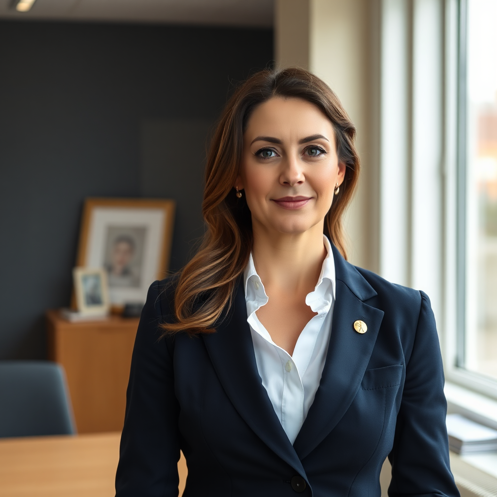 Portrait of a Limerick solicitor in a modern office setting