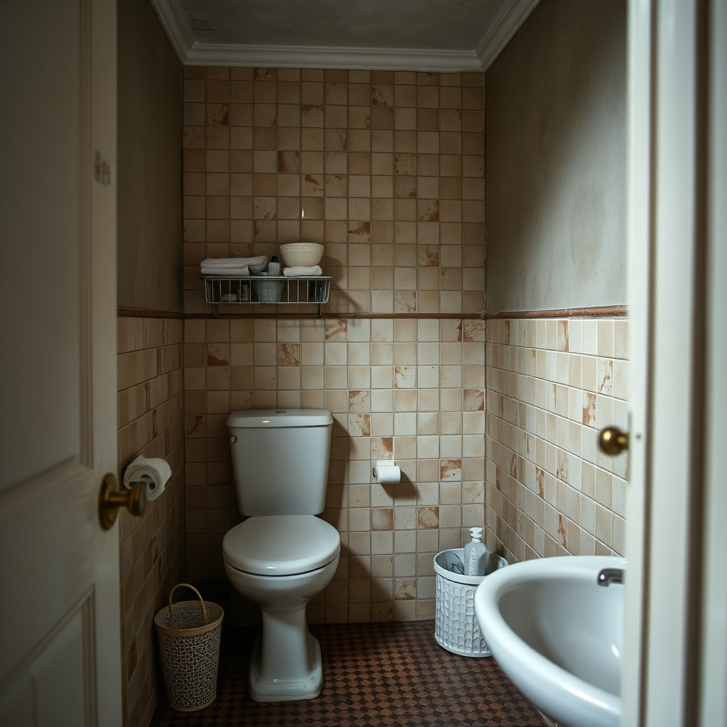 Before: dated bathroom in Rathmines prior to renovation