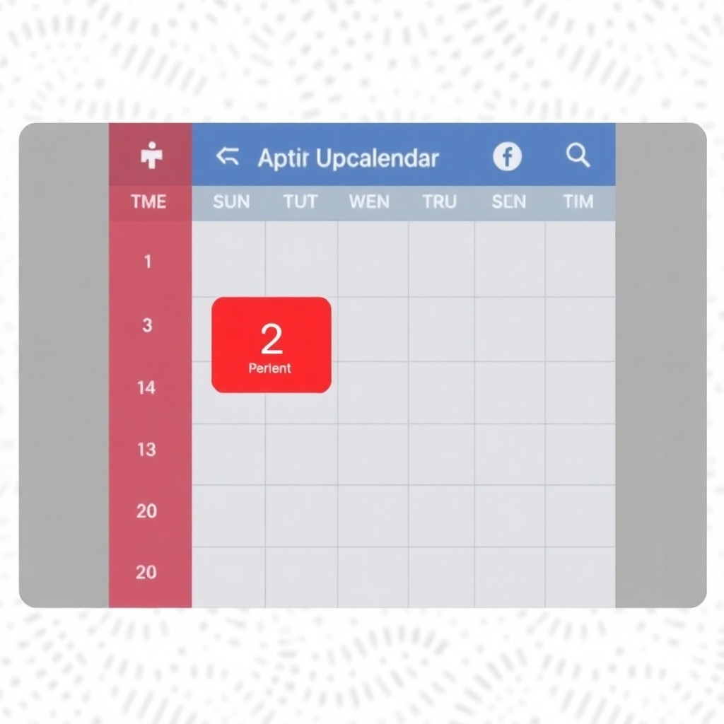 A photorealistic image of a calendar interface with a highlighted appointment for circuit breaker installation. Showcase the ease of scheduling and the availability of different time slots. Style: User-friendly and convenient.