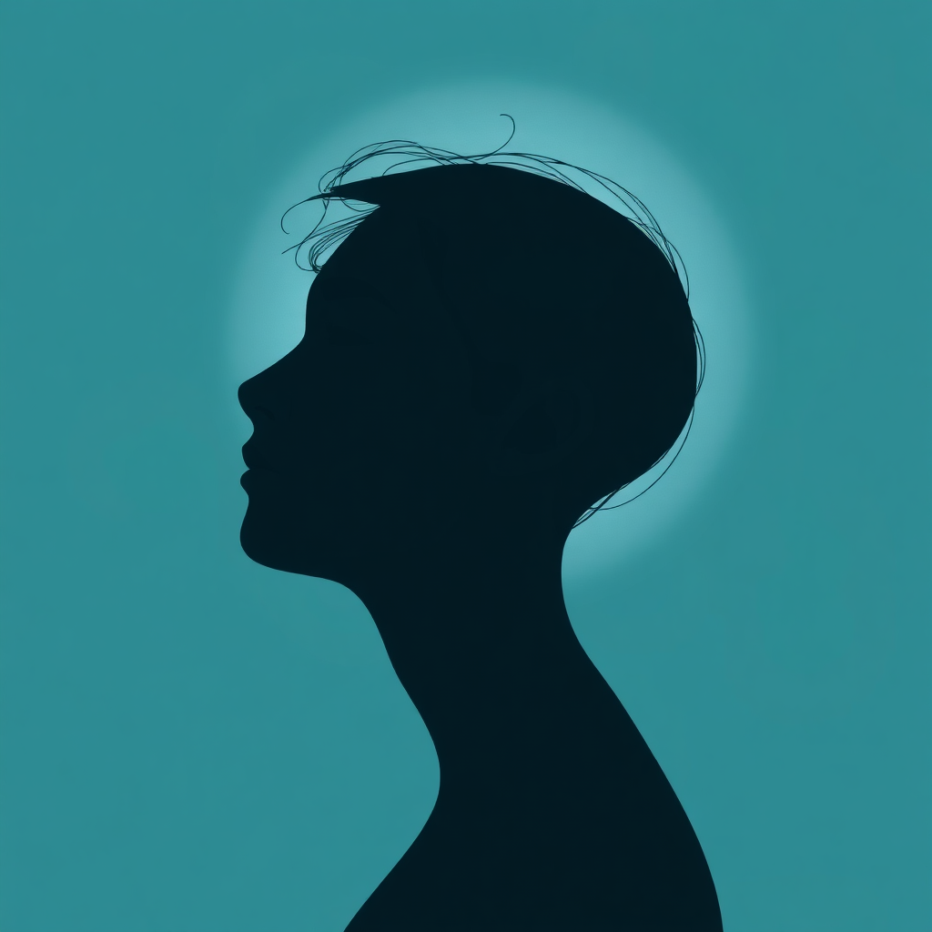 Abstract image representing a creator deep in thought