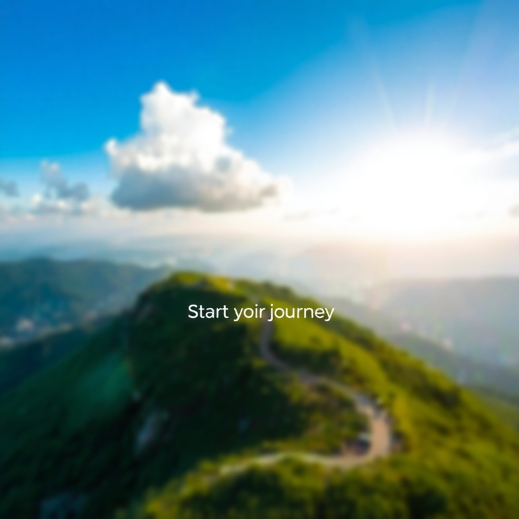 Create an image of a button saying start your journey. 4K resolution.