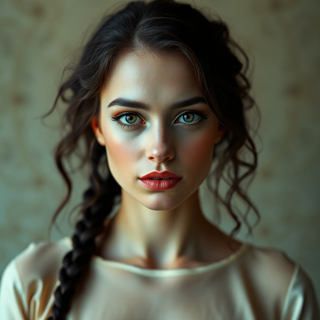 Create an image of a woman with a labyrinth. 4K resolution.