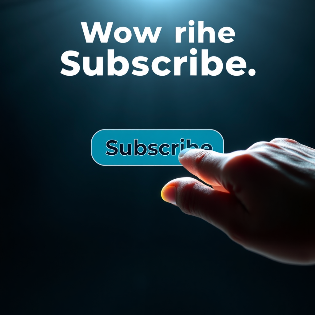 An image of a hand clicking a "Subscribe" button, with a positive and encouraging background. The lighting should be bright and optimistic. Style should be inviting, friendly, and action-oriented.