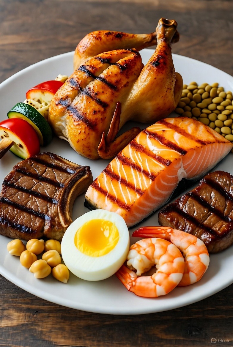 Create a visually appealing image of a colorful vegan bowl featuring plant-based protein sources like quinoa, chickpeas, black beans, edamame, and tofu. Incorporate fresh vegetables like spinach, bell peppers, and avocado. The bowl should be arranged in an artistic and inviting way. The lighting should be vibrant and warm, highlighting the colors and textures of the ingredients. Style should be modern and healthy, inspired by food blogging.