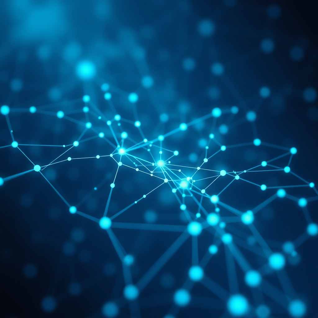 Abstract AI business strategy concept