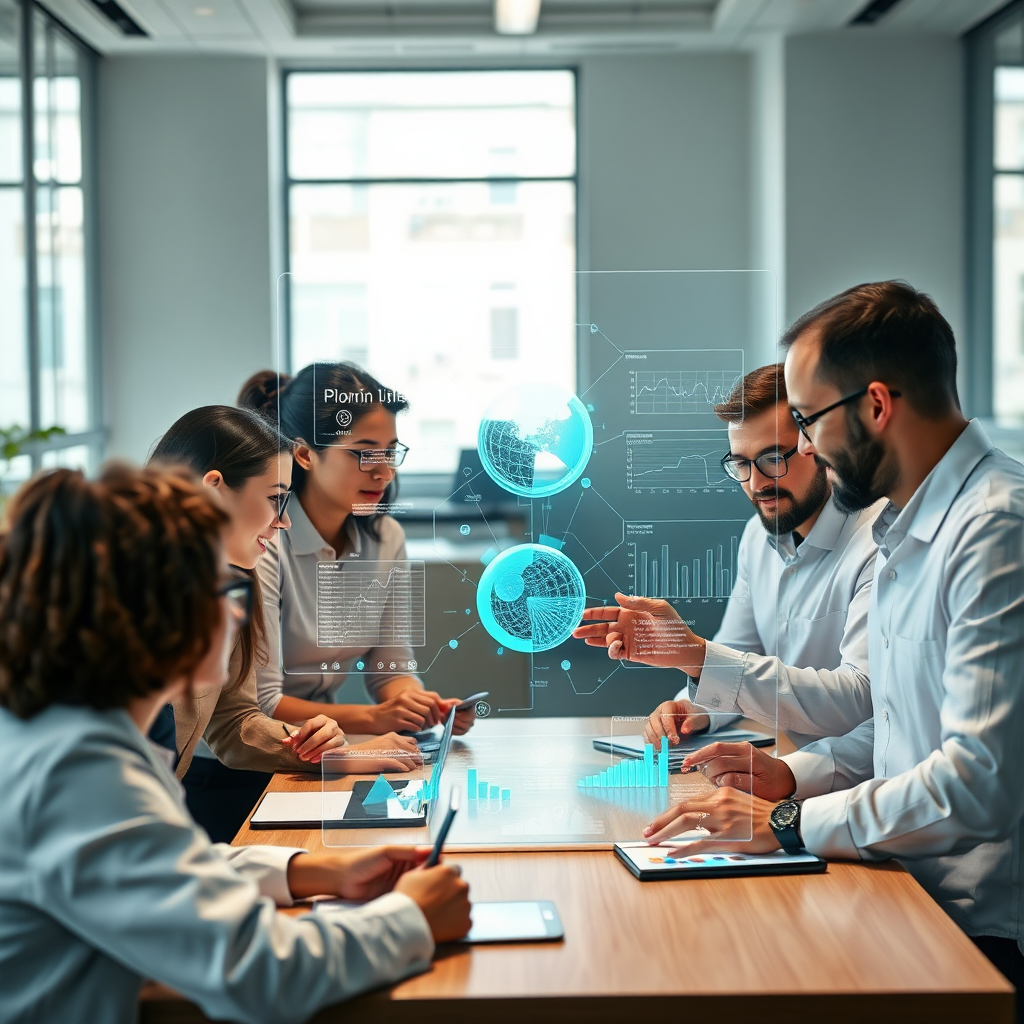 Team collaborating on ML models